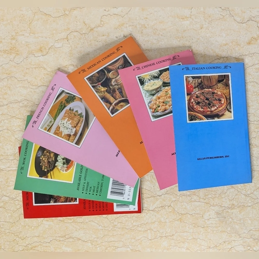 Vintage Golden Apple International Recipe Cookbooks Bundle Lot Of 6